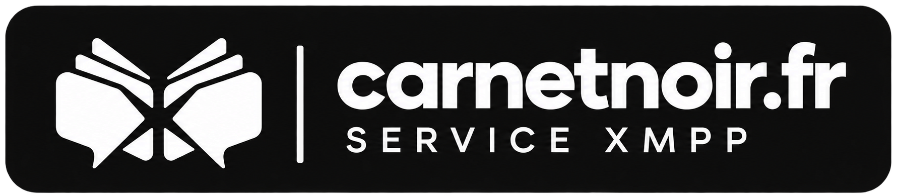 Carnet Noir — Service XMPP